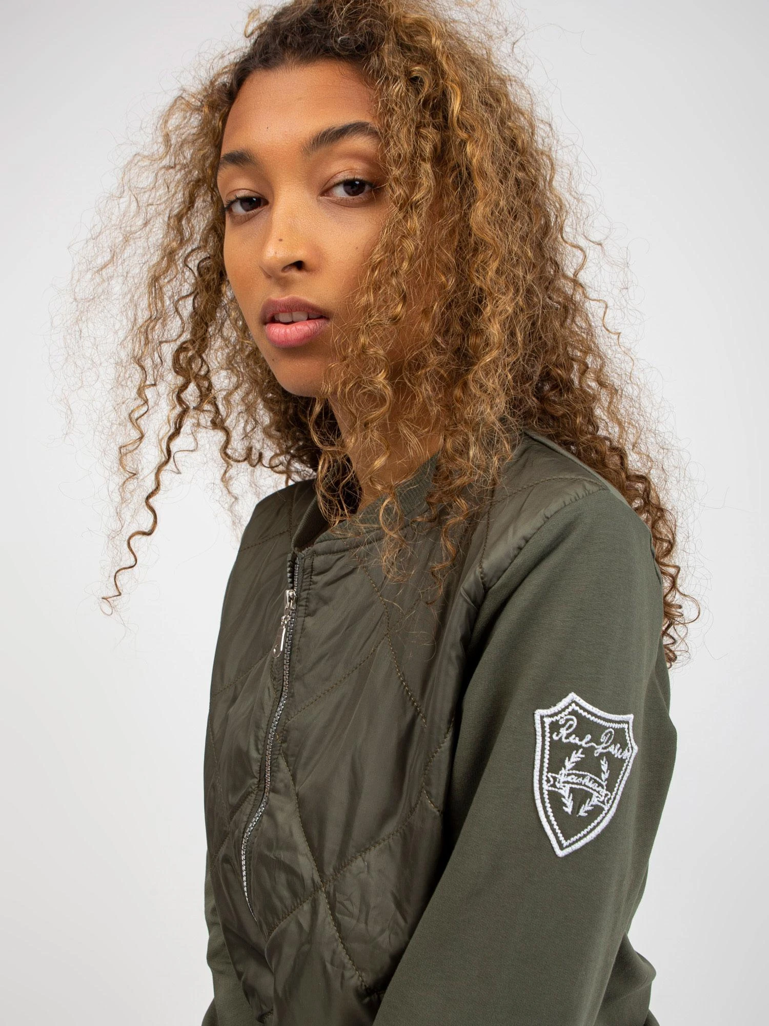 Rue Paris Megztinis-RV-BL-8225.88-khaki