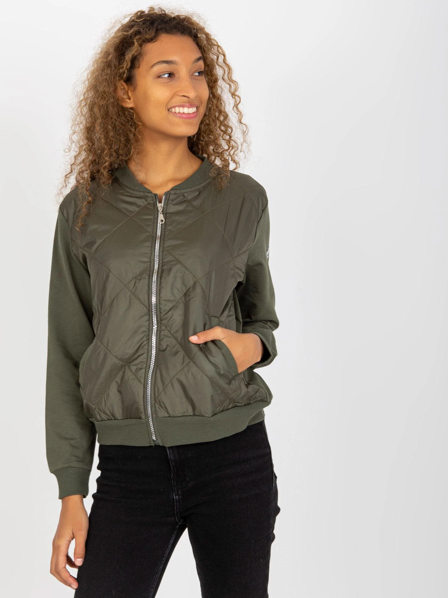 Rue Paris Megztinis-RV-BL-8225.88-khaki