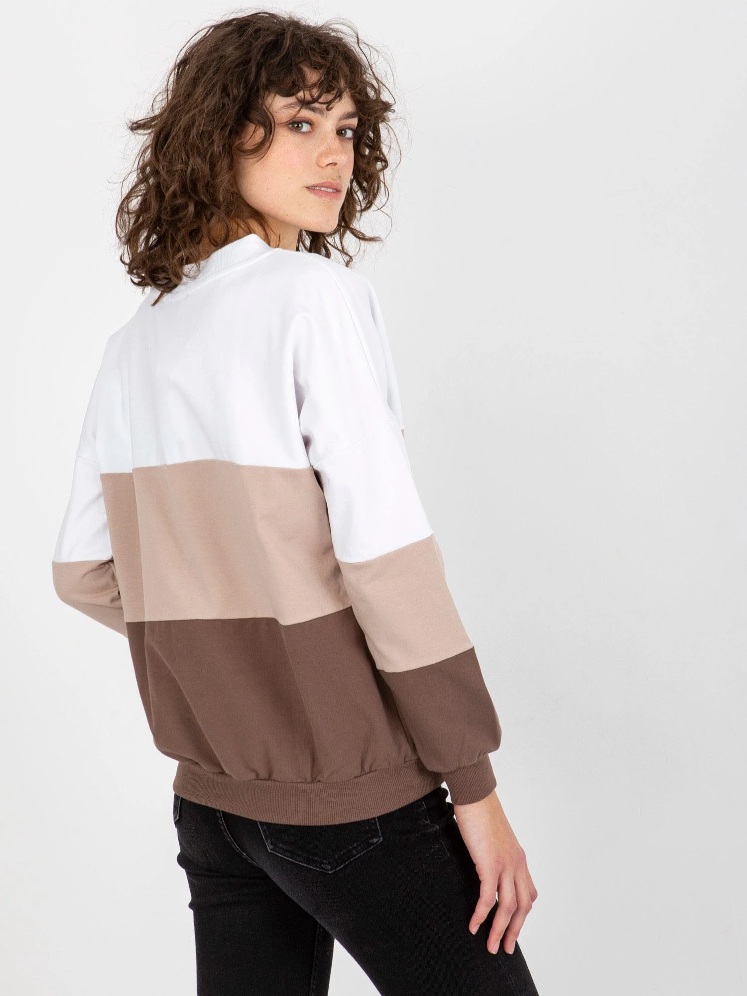 Rue Paris Megztinis-RV-BL-8328.65P-balta-ruda