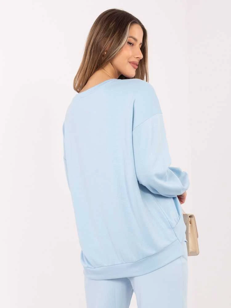 Rue Paris Bluza-RV-BL-A1218.11P-šviesiai mėlyna