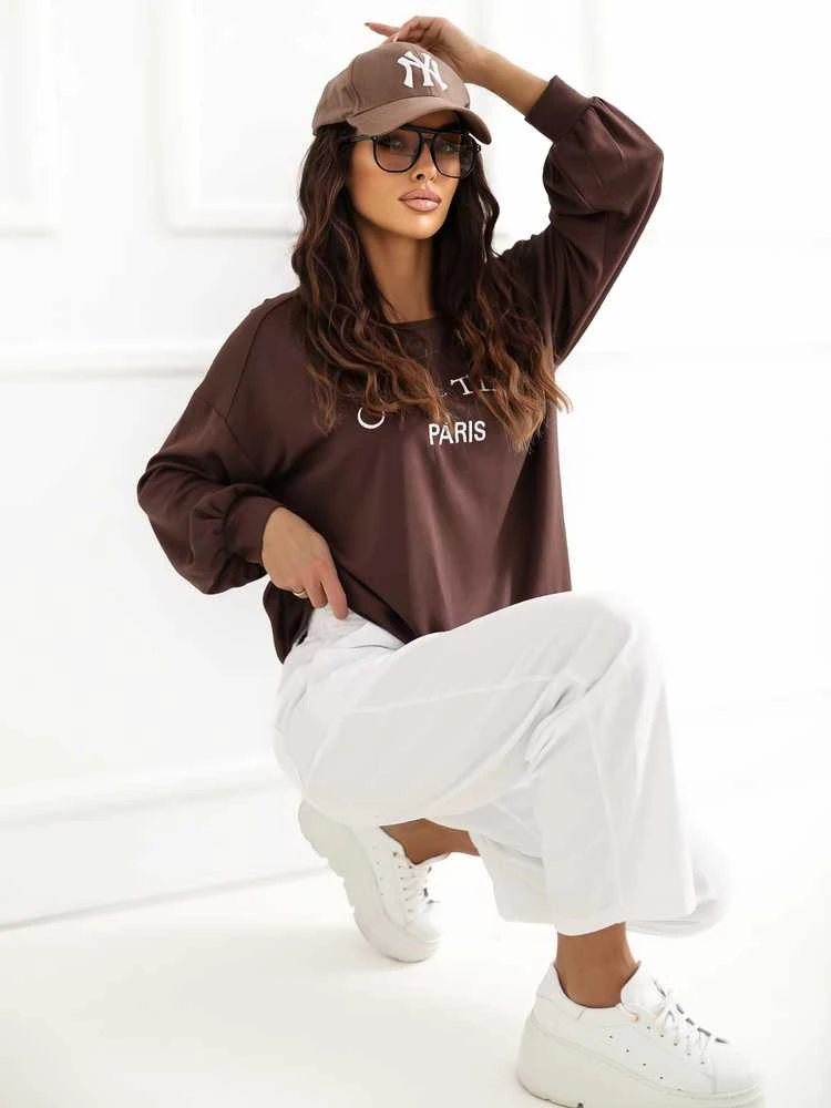 Rue Paris Bluza-RV-BL-A1220.11-ciemny ruda