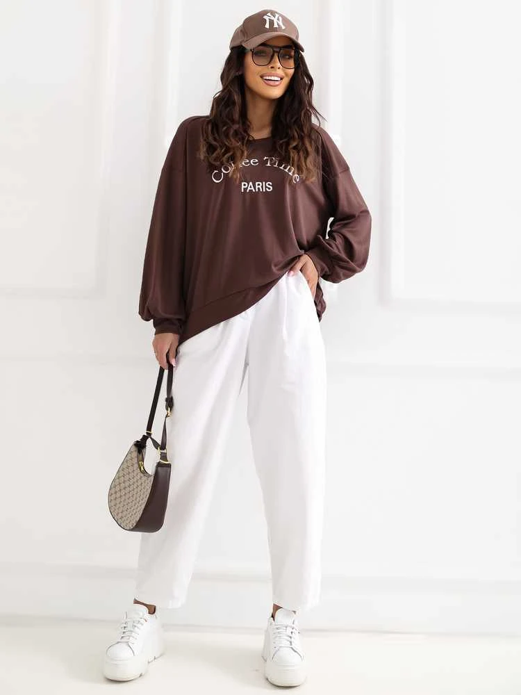 Rue Paris Bluza-RV-BL-A1220.11-ciemny ruda