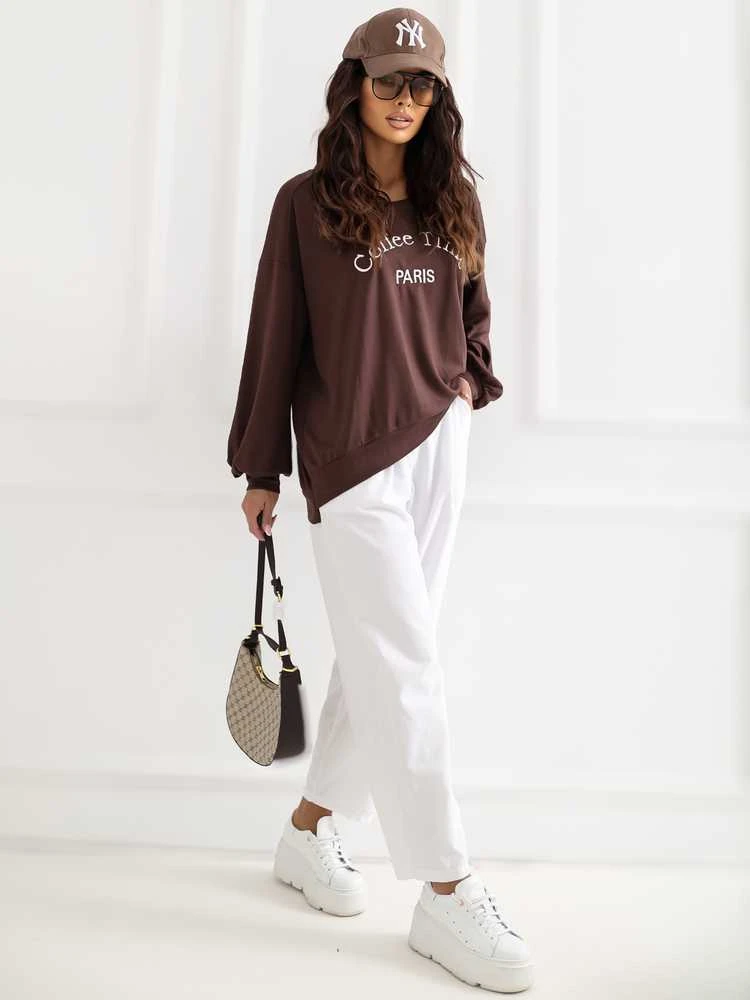 Rue Paris Bluza-RV-BL-A1220.11-ciemny ruda