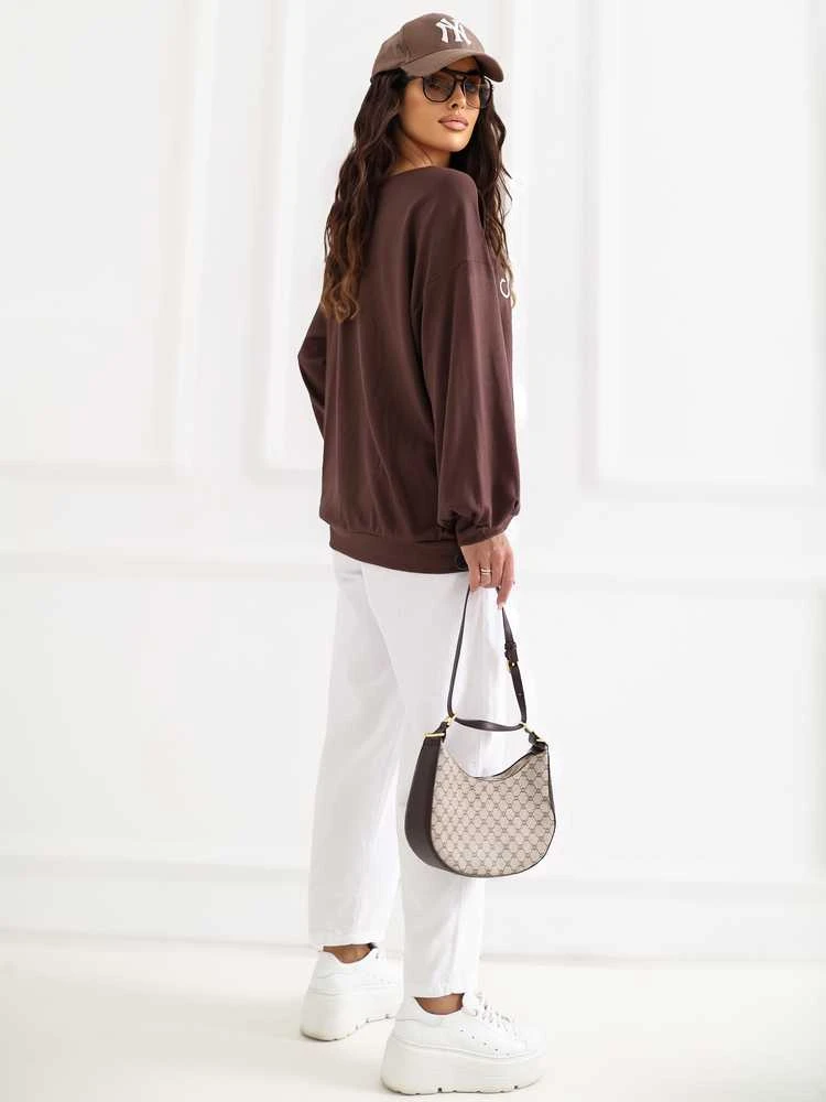 Rue Paris Bluza-RV-BL-A1220.11-ciemny ruda