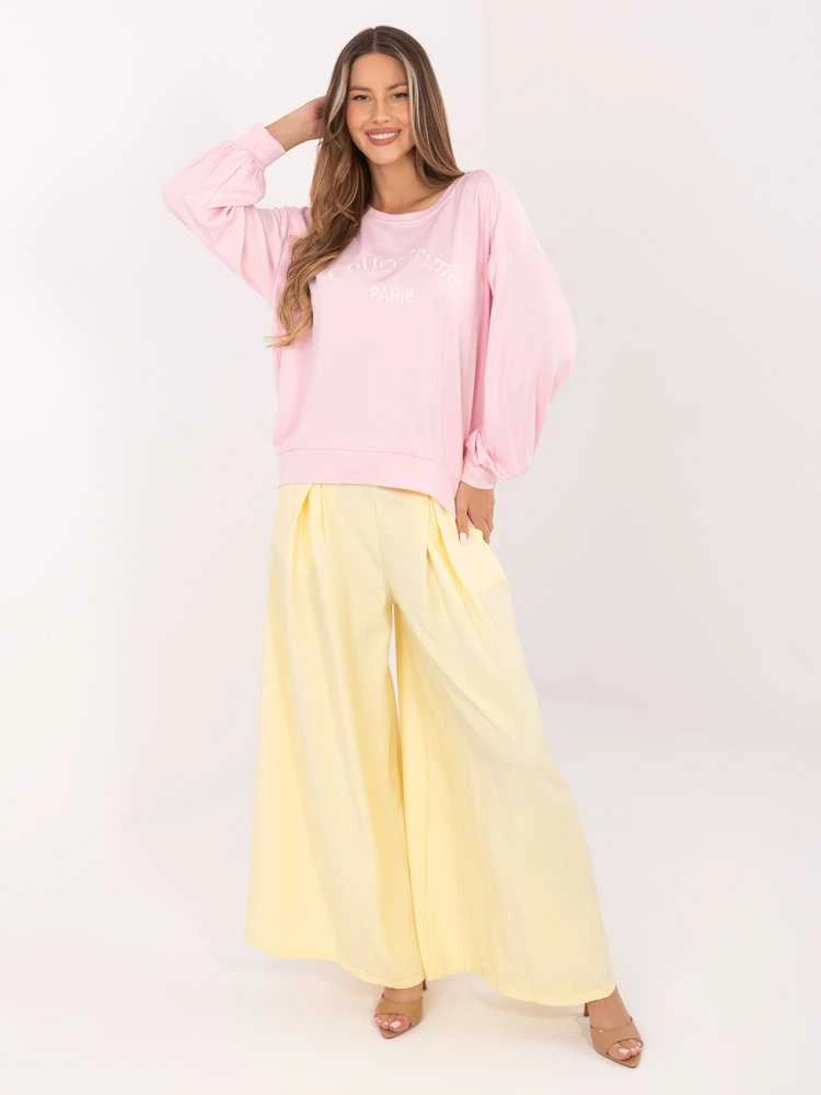 Rue Paris Bluza-RV-BL-A1220.11-jasny rožinė