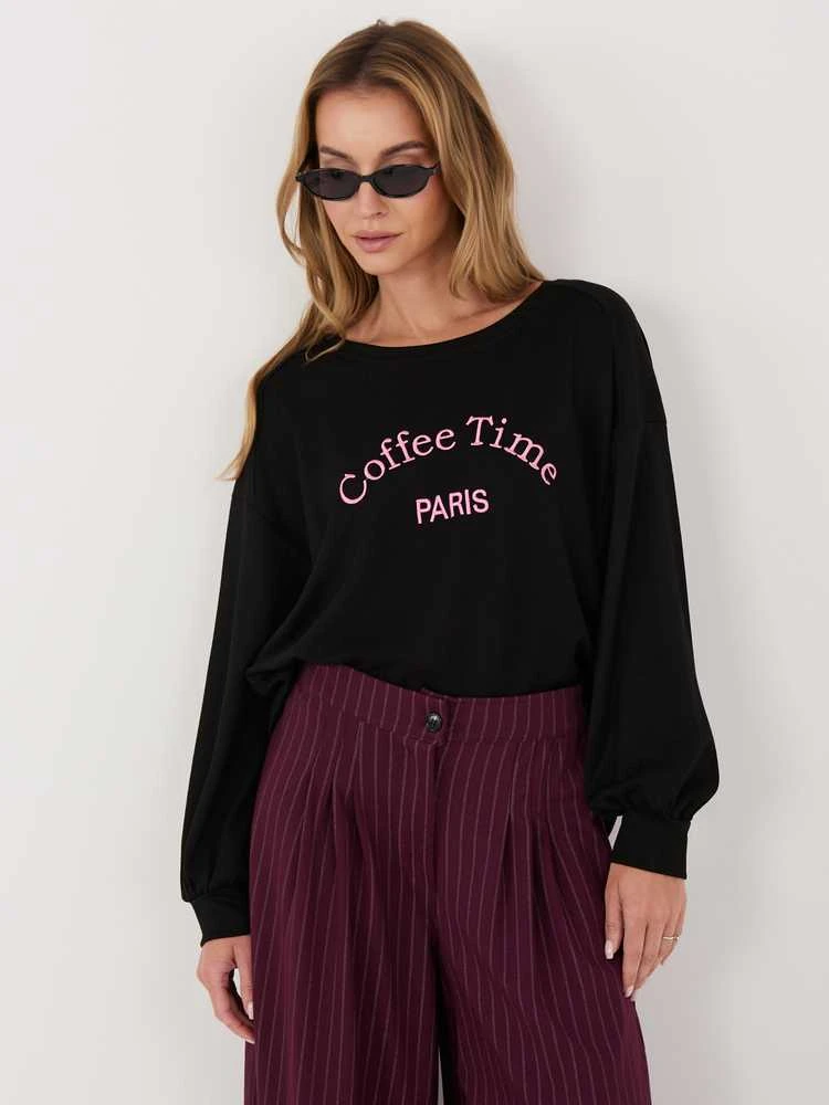 Rue Paris Bluza-RV-BL-A1220.11-juoda