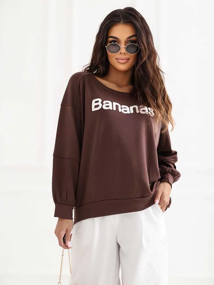 Rue Paris Bluza-RV-BL-A1221.13-ciemny ruda