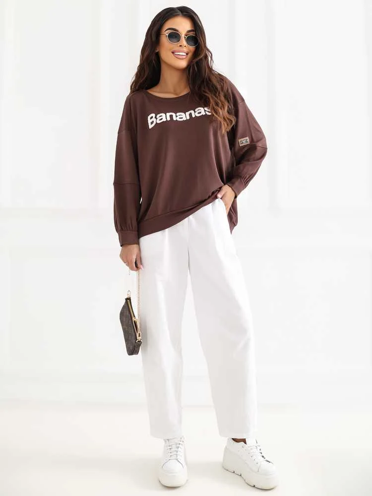 Rue Paris Bluza-RV-BL-A1221.13-ciemny ruda