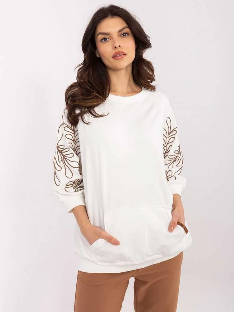 Rue Paris Bluza-RV-BL-A367-1.18P-ecru