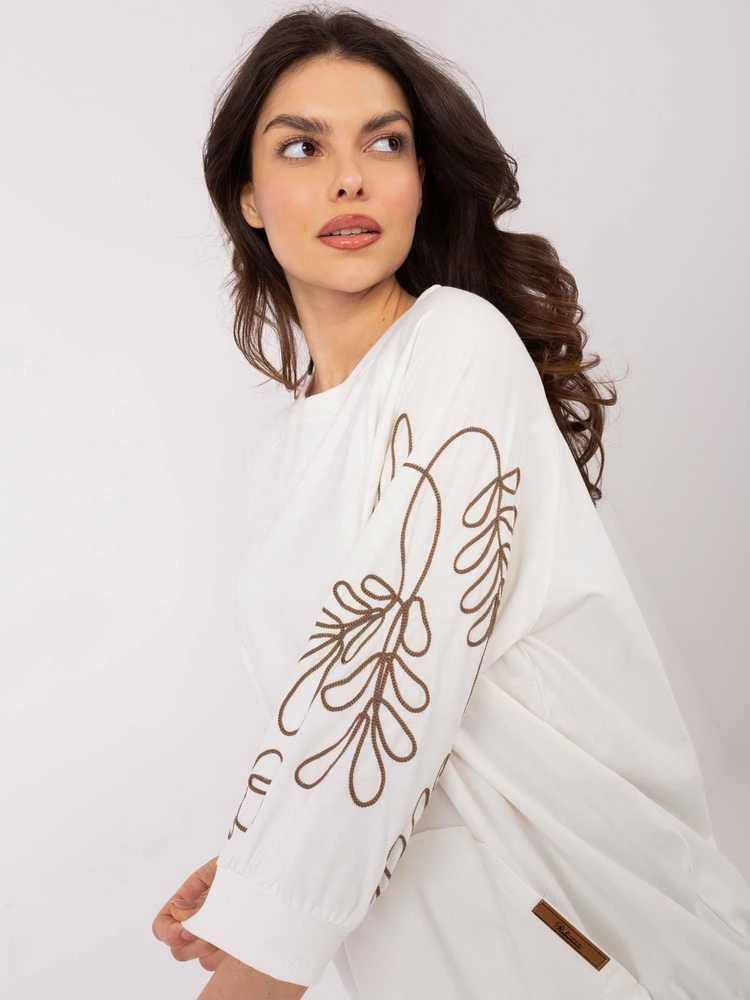 Rue Paris Bluza-RV-BL-A367-1.18P-ecru