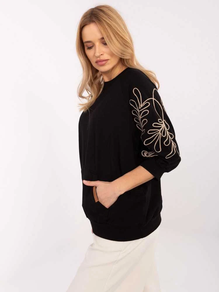 Rue Paris Bluza-RV-BL-A367-1.18P-juoda