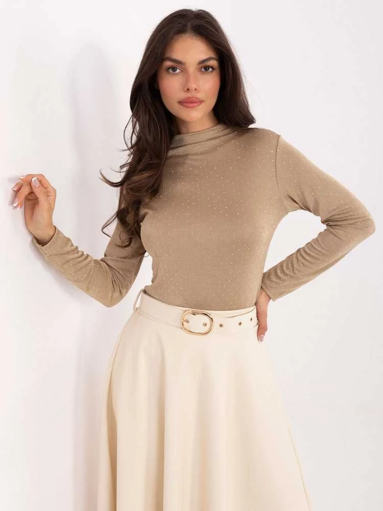 Rue Paris Bluzka-IT-BZ-15368-1.04-ciemny bezowy