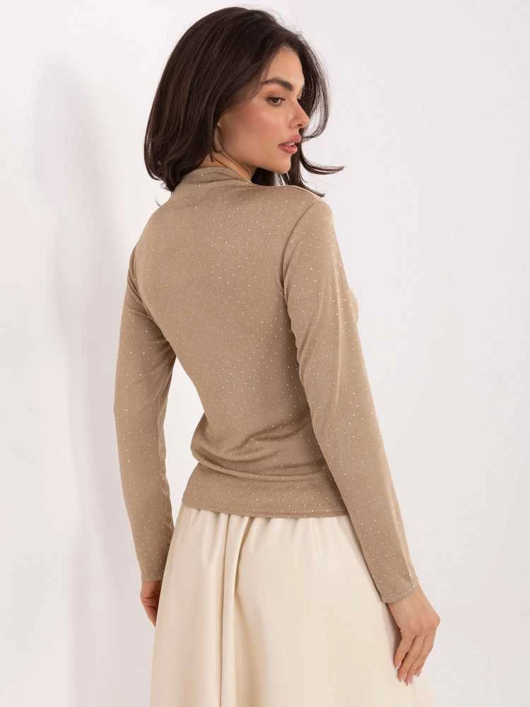 Rue Paris Bluzka-IT-BZ-15368-1.04-ciemny bezowy