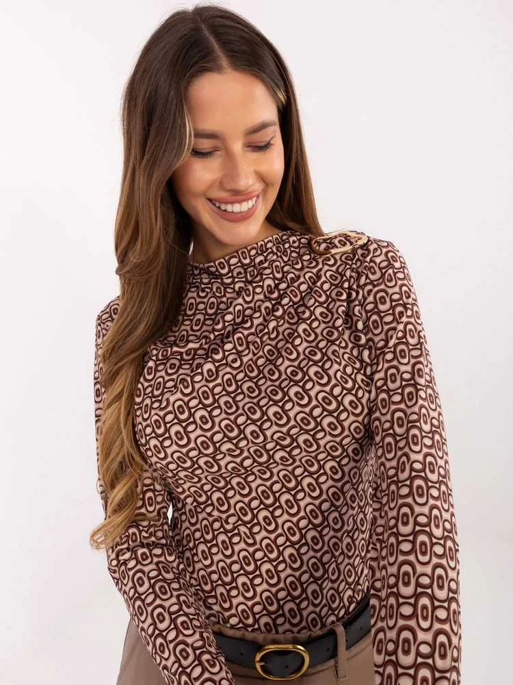 Rue Paris Bluzka-IT-BZ-20315.01-ciemny bezowy