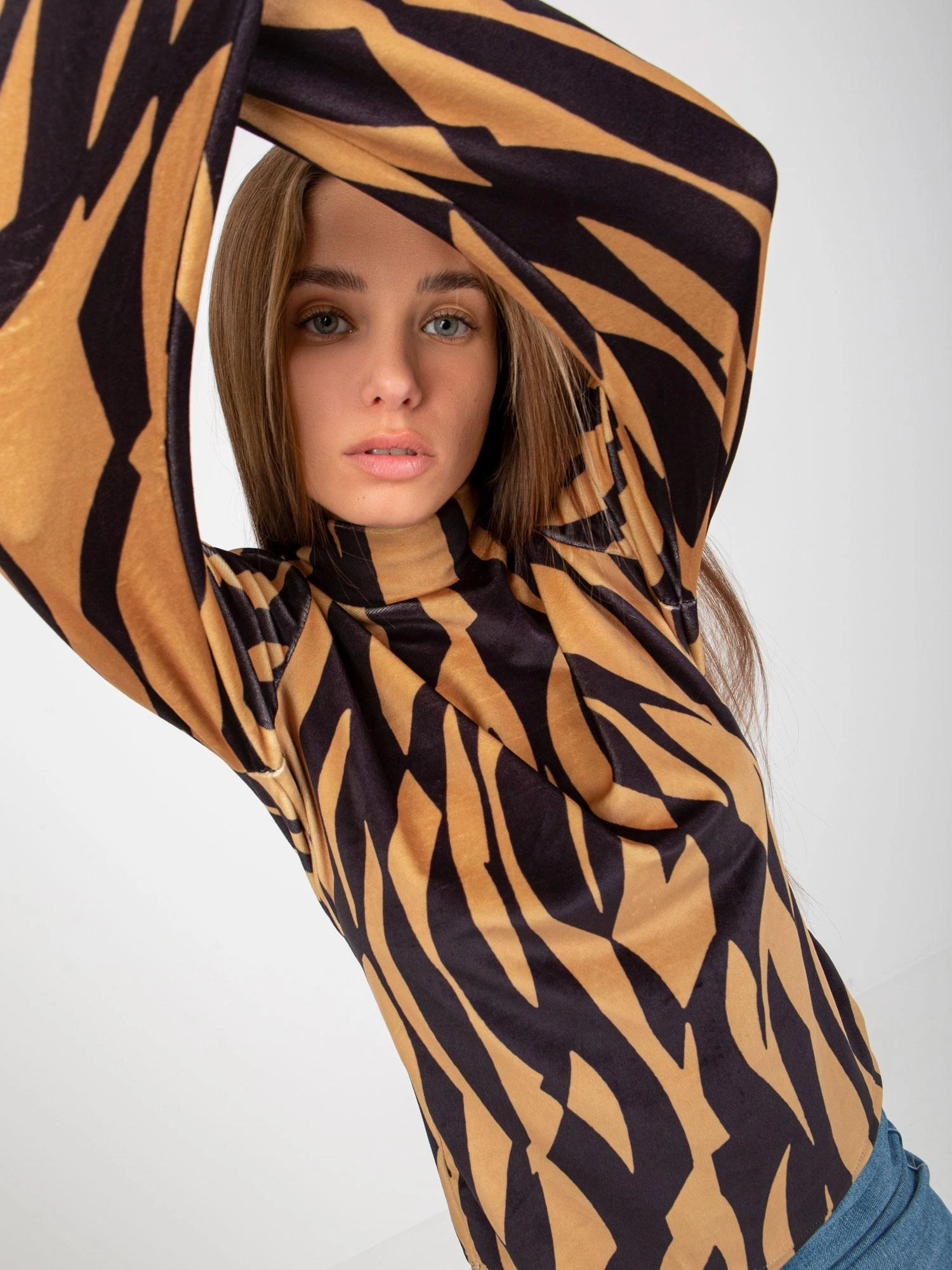 Rue Paris Palaidinė-RP-BZ-8187-1.02X-camel