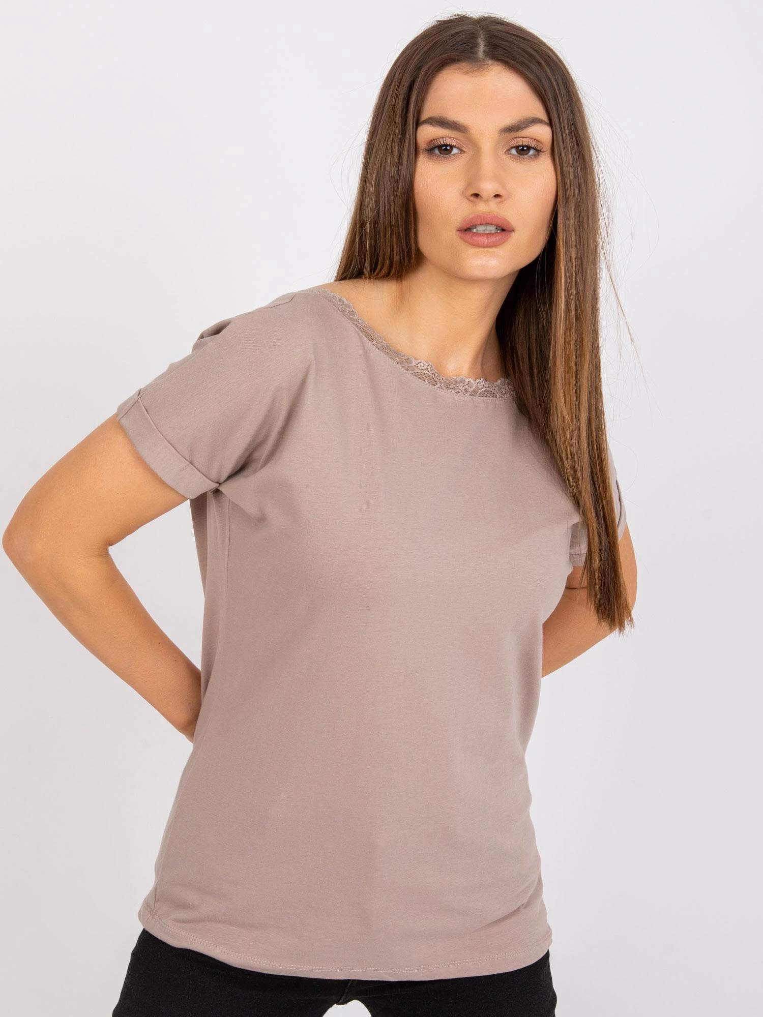 Rue Paris Palaidinė-RV-BZ-7544.00-tamsiai smėlio spalvos