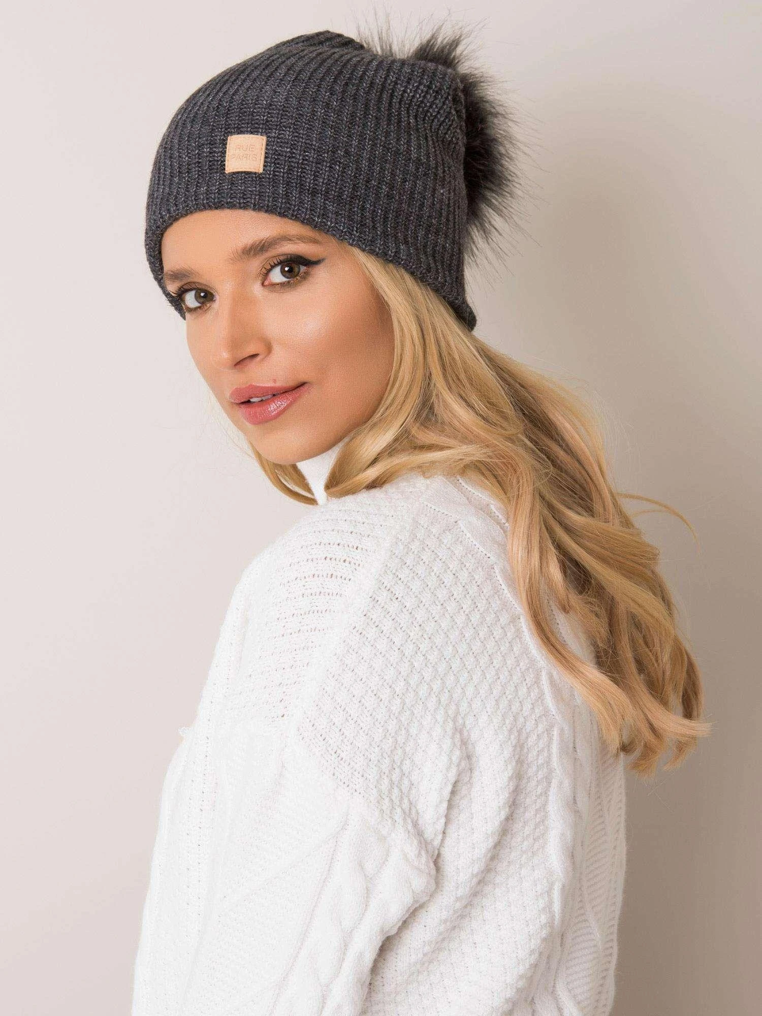 Kepurė Rue Paris Cap-JK-CZ-15.70-tamsiai pilka