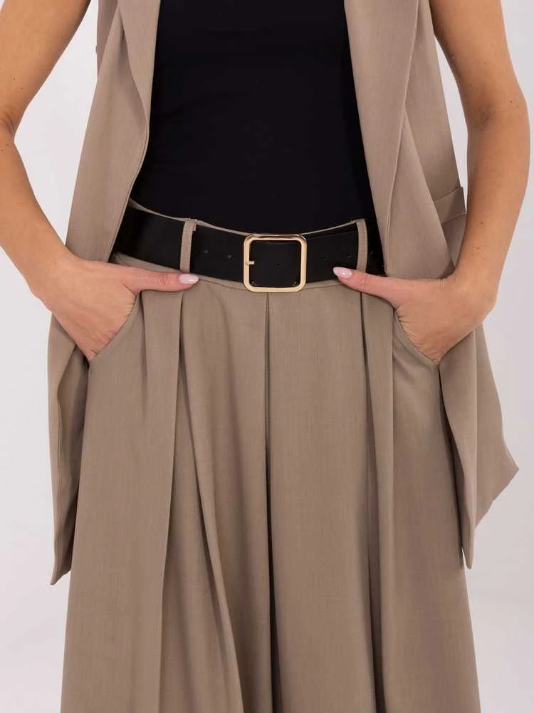 Rue Paris Kamizelka-IT-KZ-FL5069.84-ciemny bezowy