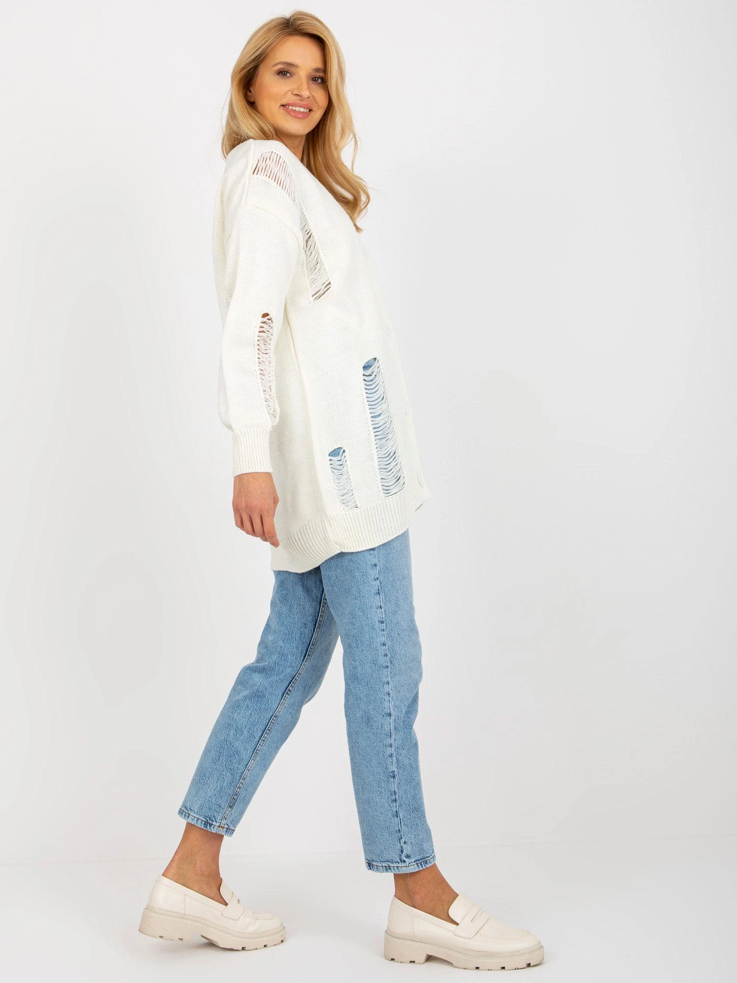 Rue Paris Kardiganas moterims -LC-SW-8042.71-ekru
