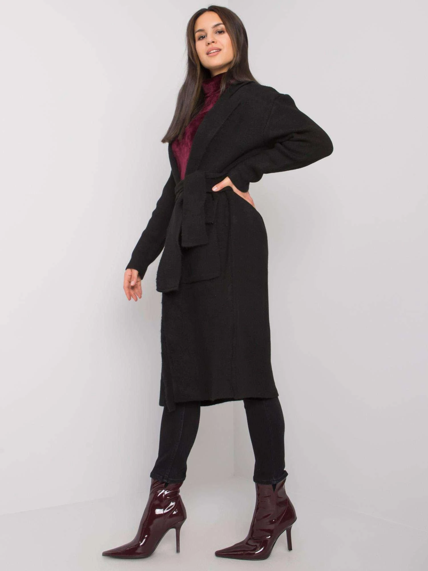 Rue Paris Kardiganas moterims -LC-SW-844.33X-juodas