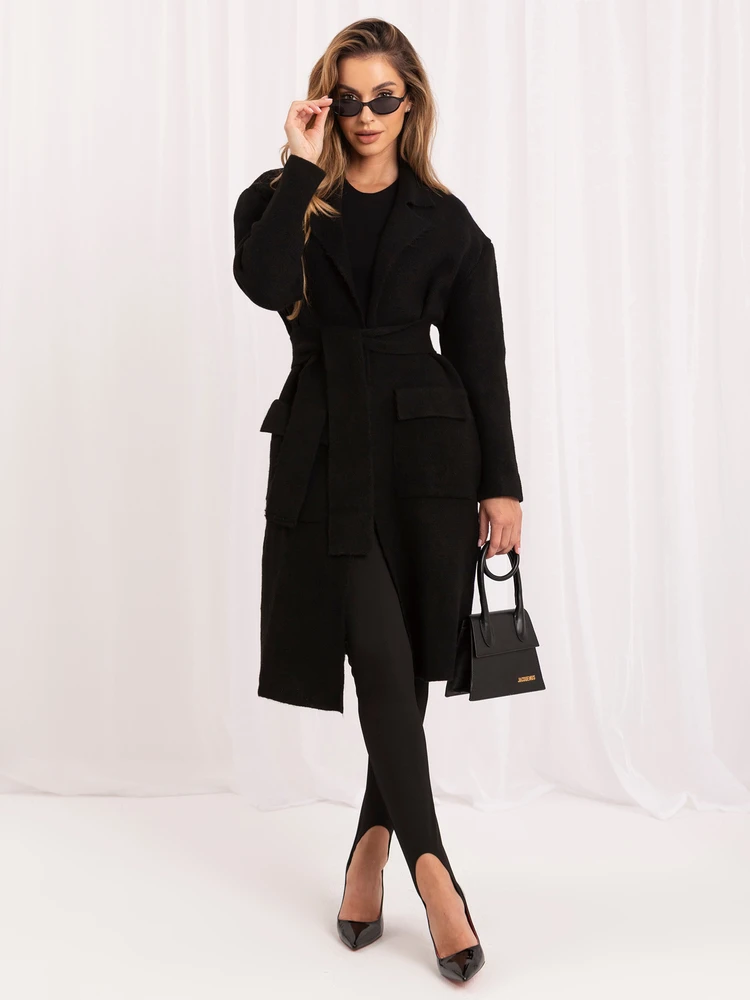 Rue Paris Kardiganas moterims -LC-SW-844.33X-juodas