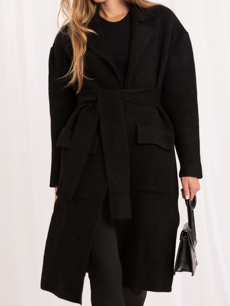 Rue Paris Kardiganas moterims -LC-SW-844.33X-juodas