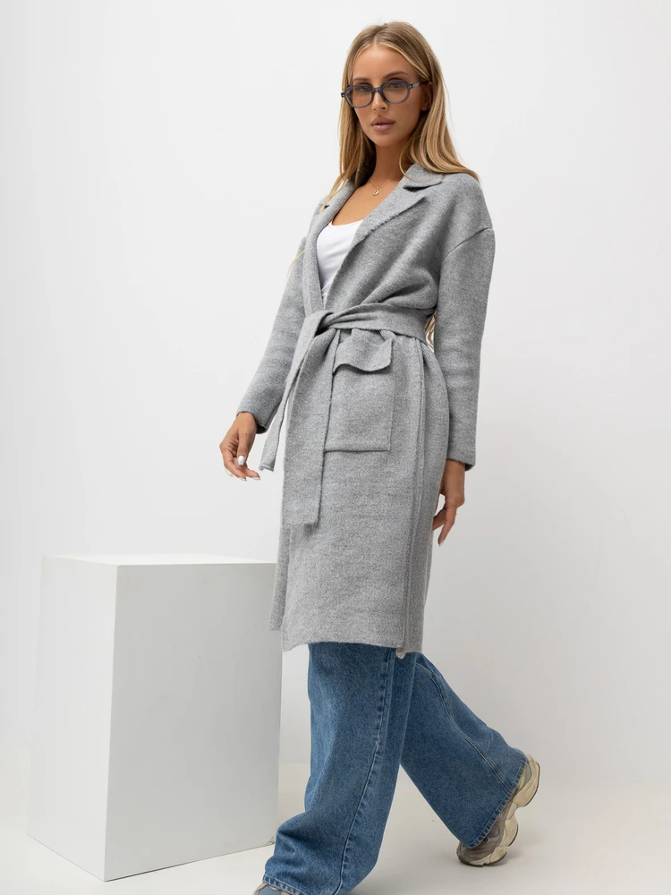 Rue Paris Kardiganas moterims -LC-SW-844.33X-pilka