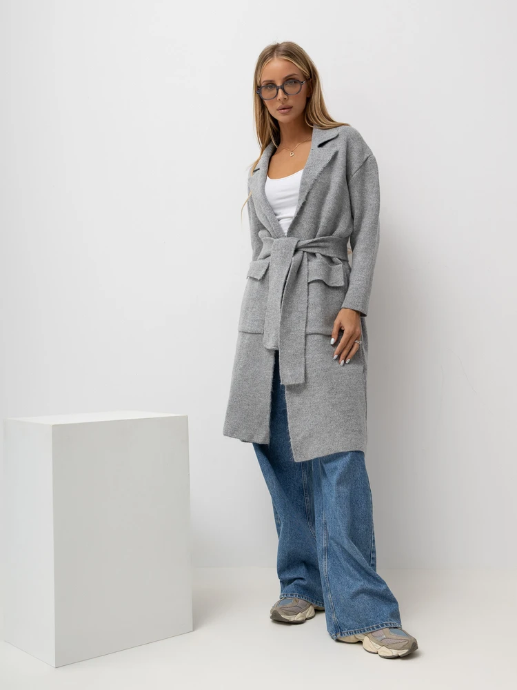 Rue Paris Kardiganas moterims -LC-SW-844.33X-pilka