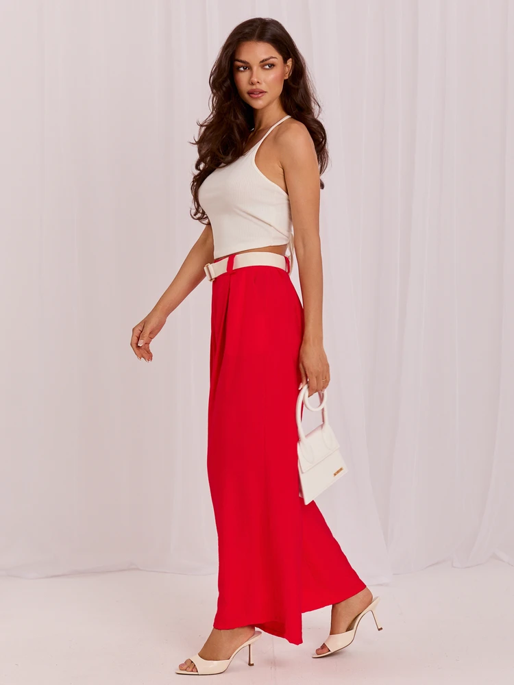 Rue Paris Kelnės-IT-SP-10358.16-raudona
