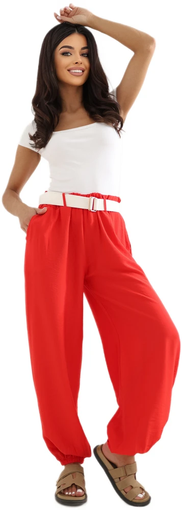 Rue Paris Kelnės-IT-SP-10368.34-raudona
