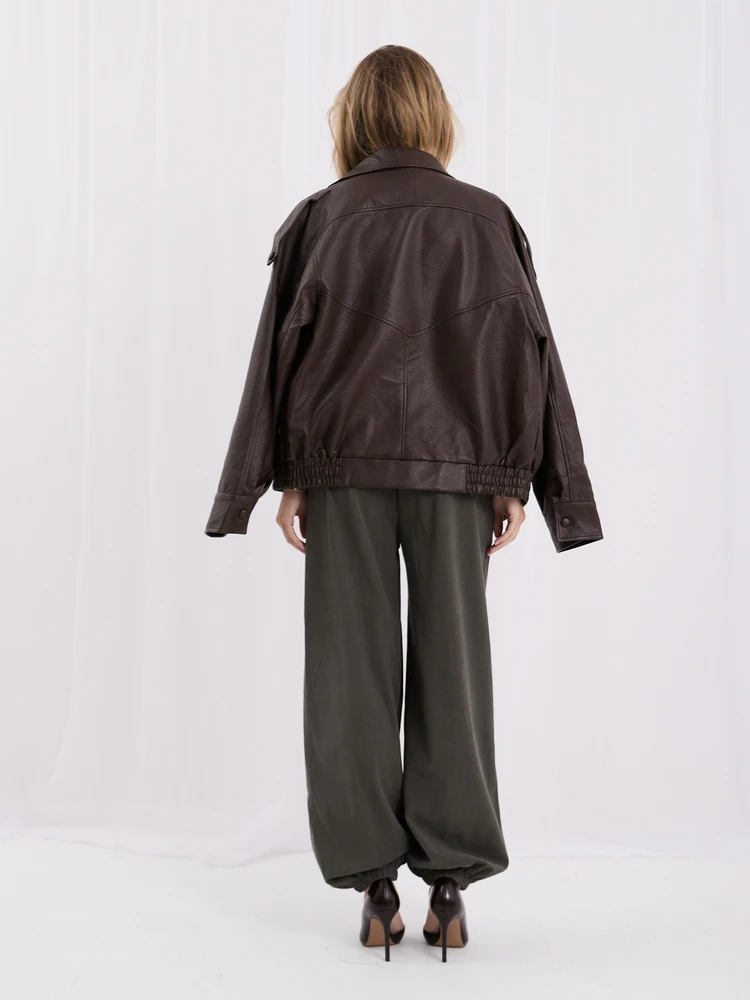 Rue Paris Kelnės-IT-SP-10603.50-khaki