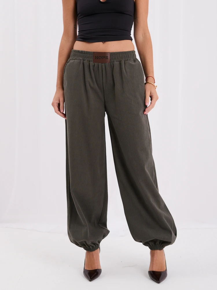Rue Paris Kelnės-IT-SP-10603.50-khaki