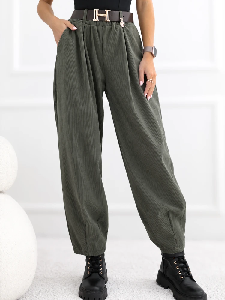 Rue Paris Kelnės-IT-SP-10626.29-khaki