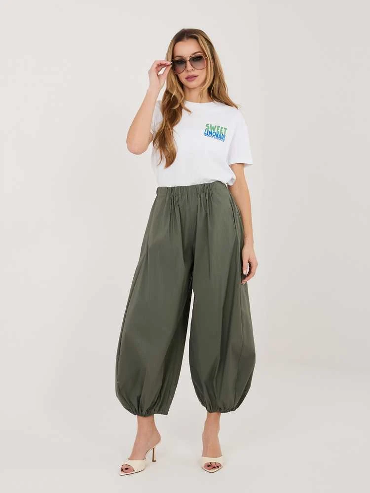 Rue Paris Kelnės-IT-SP-FL10309.60-khaki