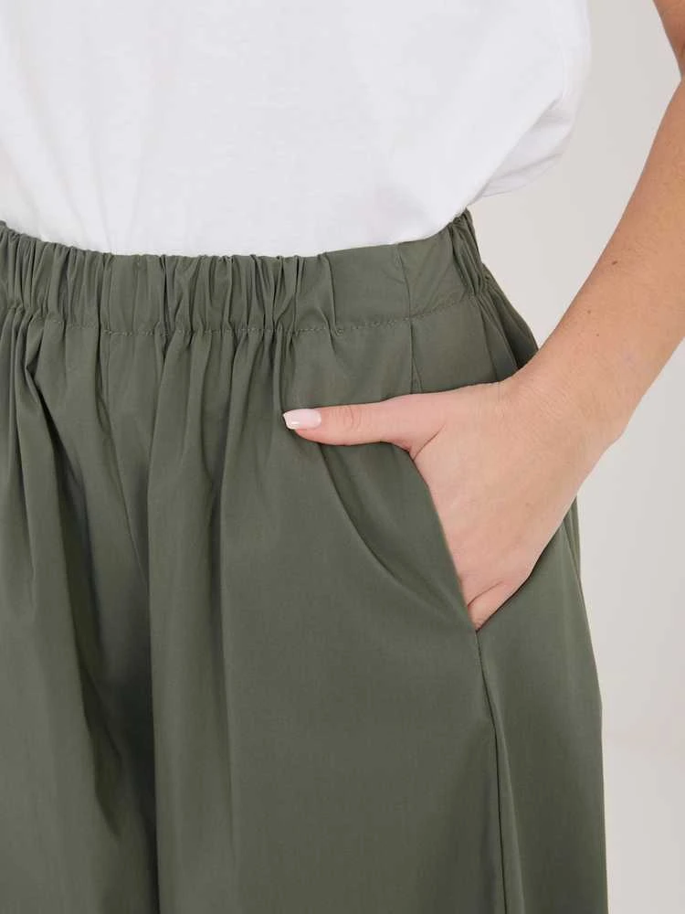 Rue Paris Kelnės-IT-SP-FL10309.60-khaki