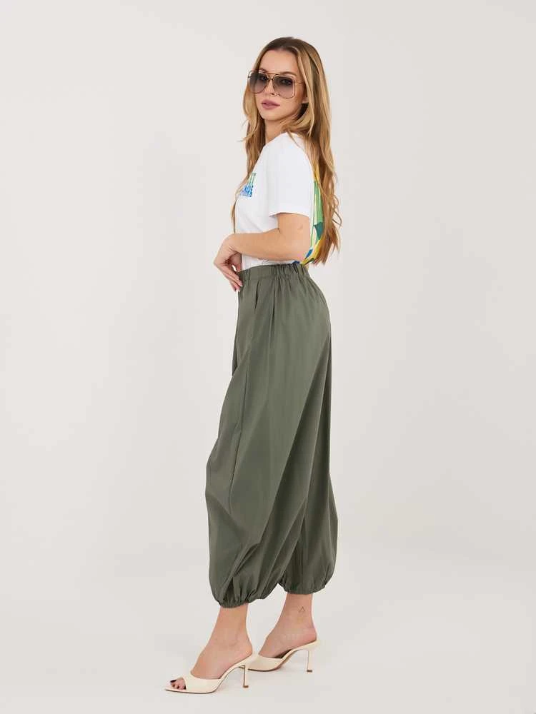 Rue Paris Kelnės-IT-SP-FL10309.60-khaki