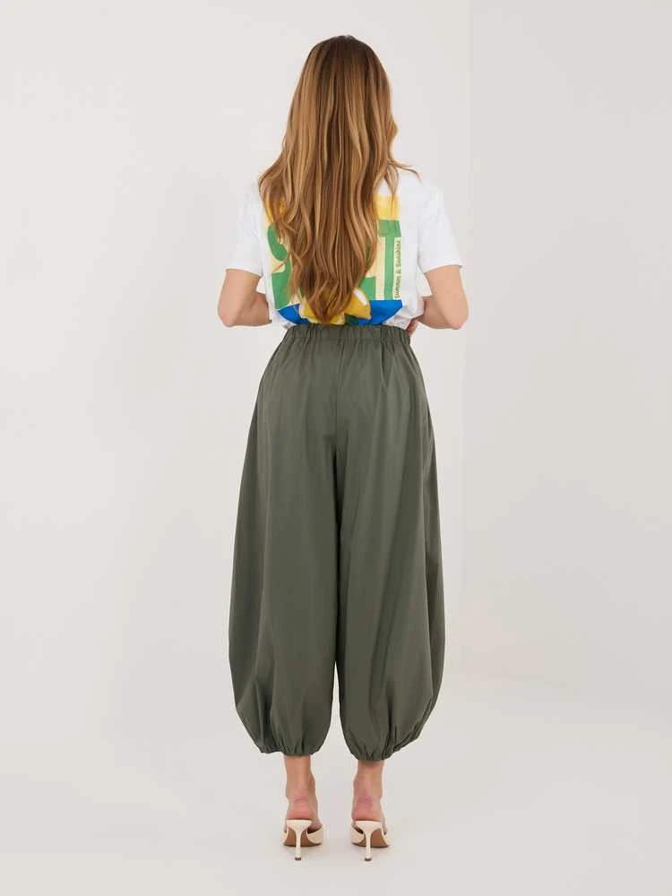 Rue Paris Kelnės-IT-SP-FL10309.60-khaki