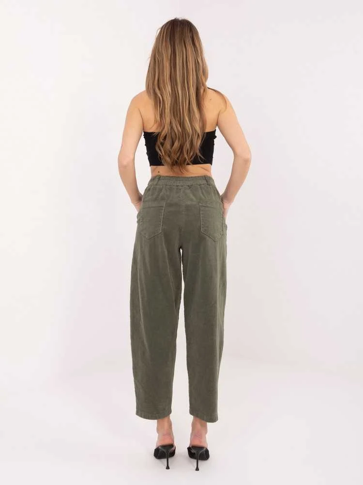 Rue Paris Kelnės-IT-SP-FL8916.80-khaki