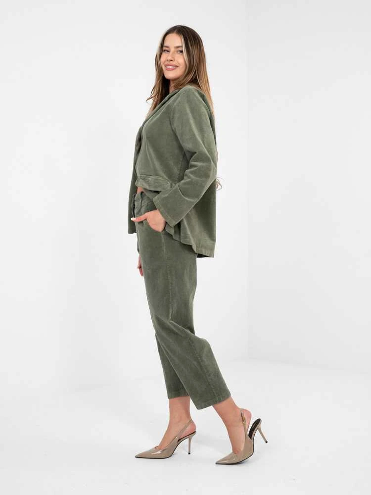 Rue Paris Kelnės-IT-SP-FL8916.80-khaki