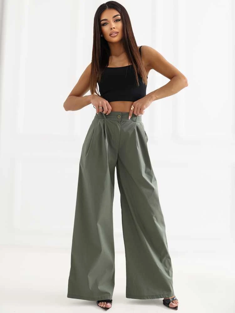 Rue Paris Kelnės-IT-SP-FL9006.92-khaki