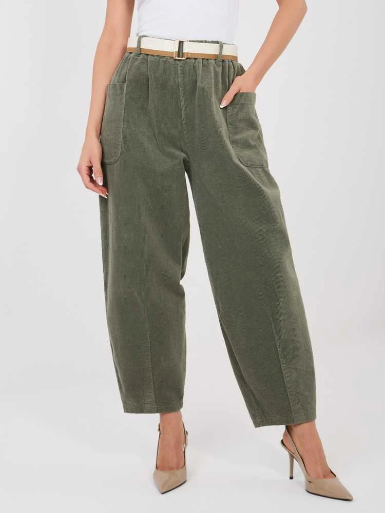 Rue Paris Kelnės-IT-SP-FL9665.14-khaki