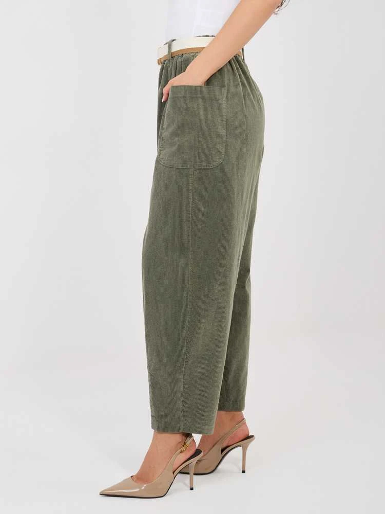 Rue Paris Kelnės-IT-SP-FL9665.14-khaki