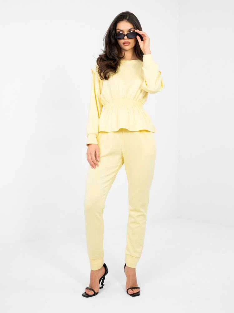Rue Paris Laisvalaikio kostiumas moterims-IT-KMPL-22239.95-jasny geltona