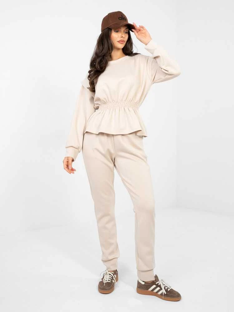 Rue Paris Laisvalaikio kostiumas moterims-IT-KMPL-22239.95-smėlio spalva