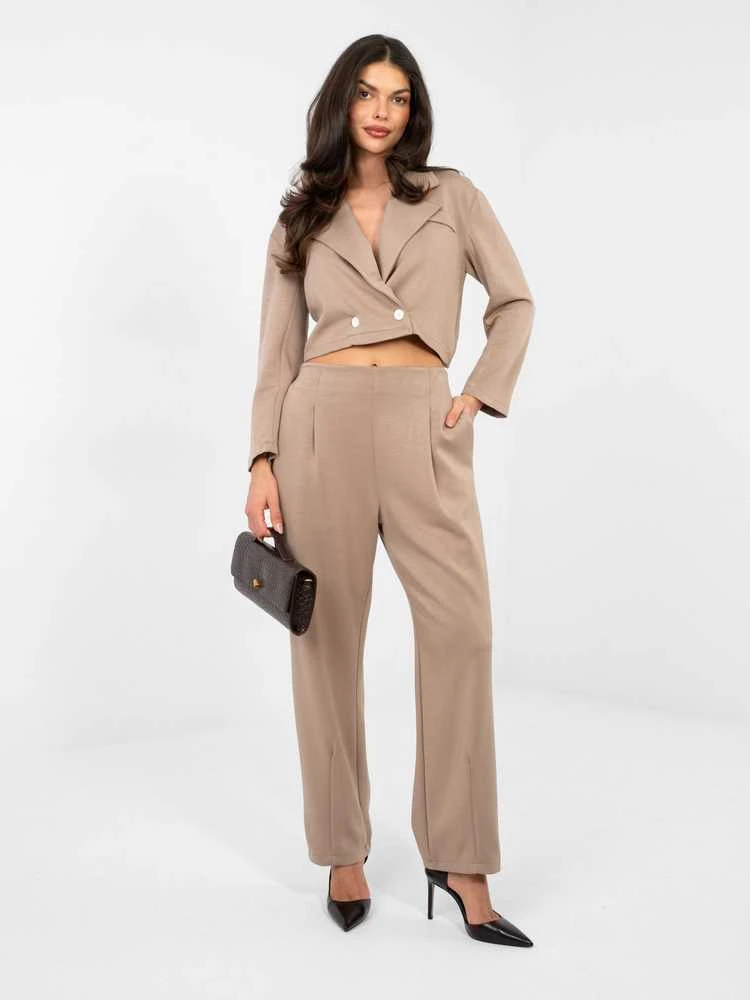 Rue Paris Kostiumėlis moterims-IT-KMPL-22255.70-ciemny bezowy