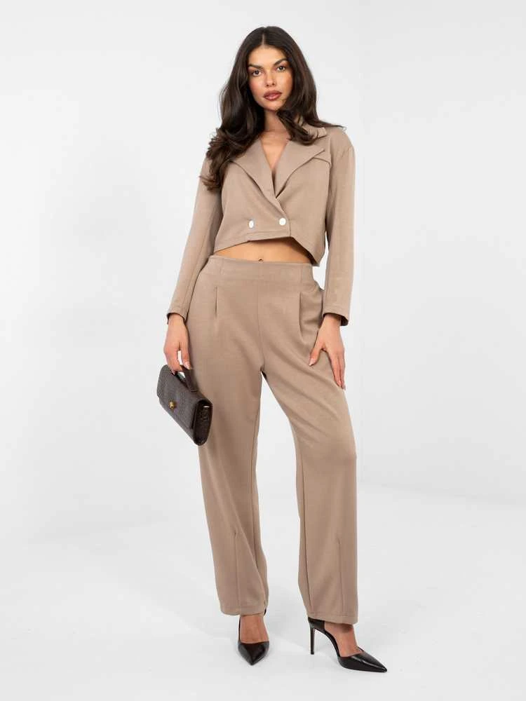Rue Paris Kostiumėlis moterims-IT-KMPL-22255.70-ciemny bezowy