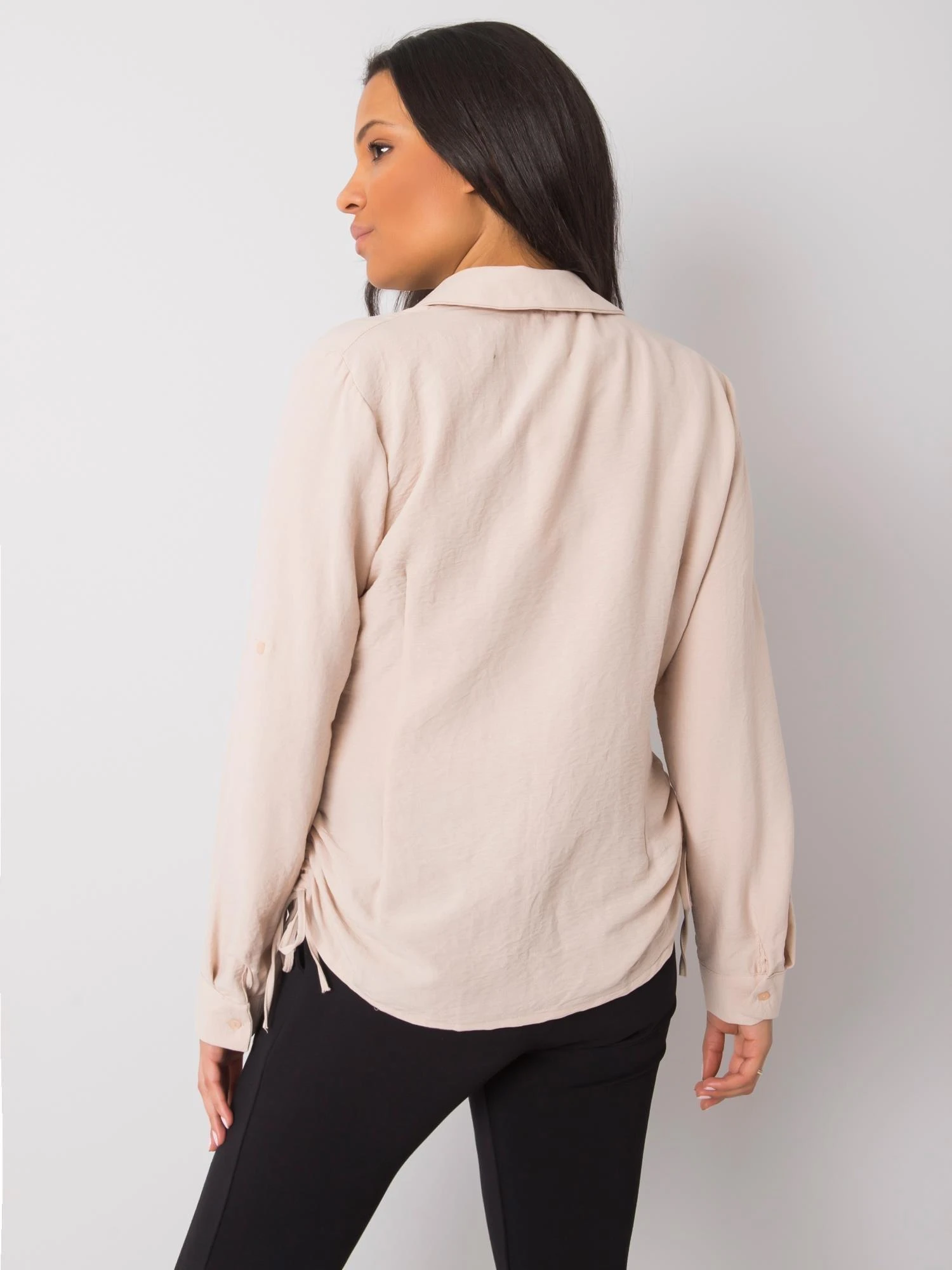 Rue Paris Marškiniai-328-KS-4054.85-smėlio spalvos