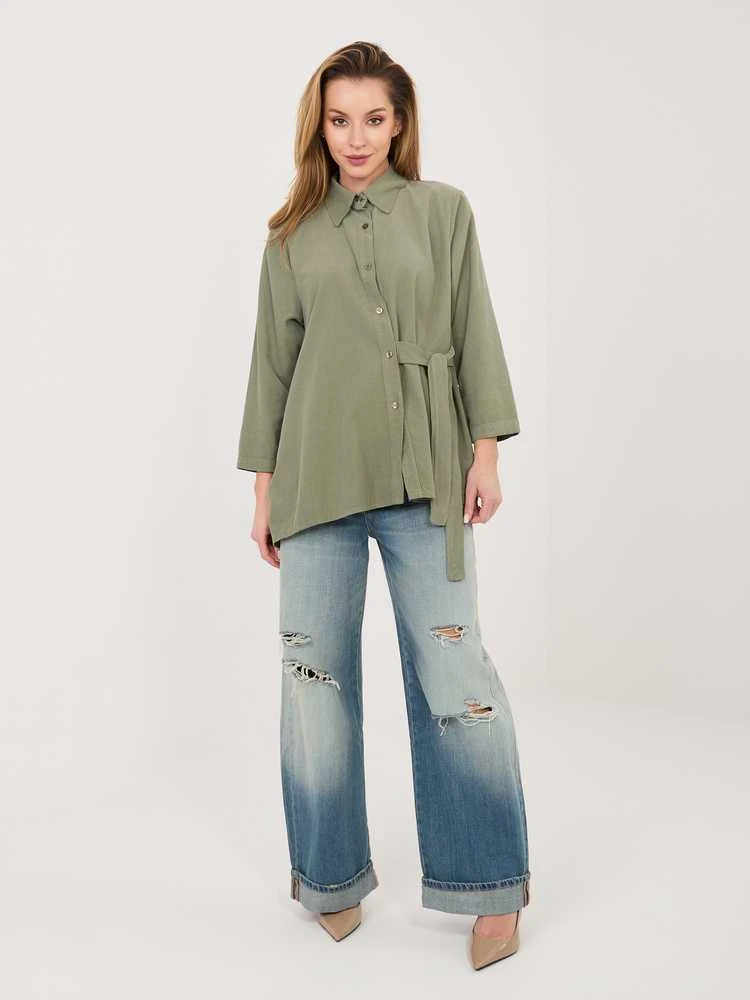 Rue Paris Koszula-IT-KS-FL10188.27-khaki