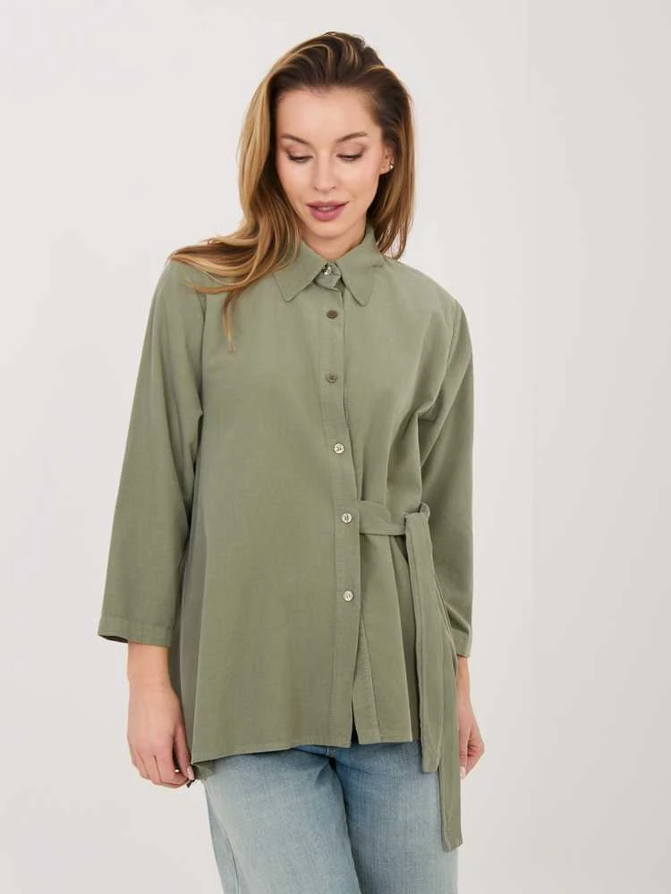 Rue Paris Koszula-IT-KS-FL10188.27-khaki