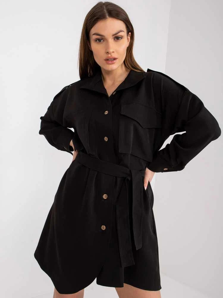 Rue Paris Marškiniai-CHA-KS-3954.89-juodi
